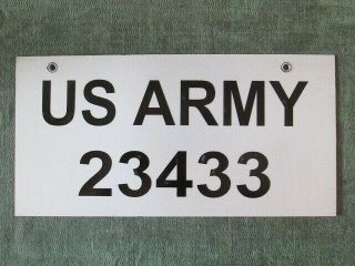 Vintage Us Army License Plate 19590 Military Forces Official Use Government