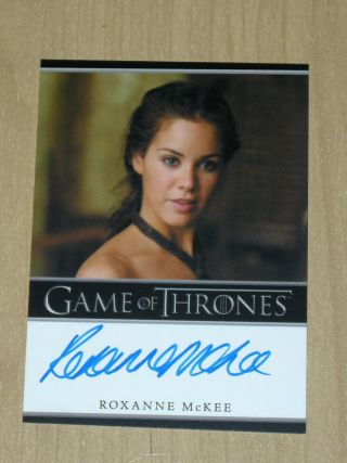 2013 Rittenhouse Game Of Thrones Season 2 Autograph Auto Roxanne Mckee As Doreah