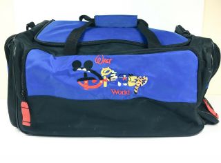 Walt Disney World Duffel Bag Tote Carry On - Mickey Donald Winnie Goofy