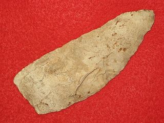 Authentic Native American Artifact Arrowhead 4 - 1/2 " Missouri Knife / Blade N17