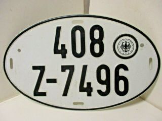 German License Plate Bundesfinanzverwaltung C 1950 
