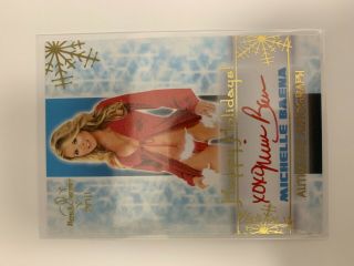 2011 Benchwarmer Happy Holidays Michelle Baena Autograph Card