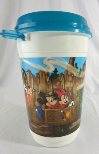 Vintage Whirley Disney Popcorn Bucket,  Big Thunder Mountain Railroad,  92/93,  Usa