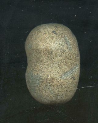 Indian Artifacts - Fine 3/4 Groove Granite Hammerstone