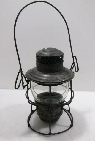 Antique Adams & Westlake Lantern Kerosene R.  R.  Lamp S.  P.  Co.