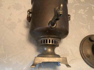 Antique Brass Russian Samovar TEA URN OLD Ornat Coffee Pot DECORTIVE ORNATE 8