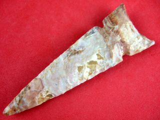 Fine Colored Quality Authentic 3 3/4 Inch Desert Side Notched Point Arrowheads