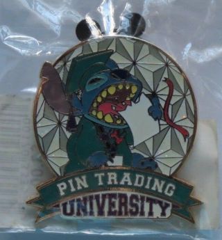 Disney Wdw Pin Trading University 2008 Event Stitch Graduate Limied Edition Pin