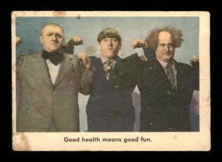 1959 Fleer Three Stooges 78 Good Health Means Good Vg X1710374
