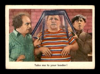 1959 Fleer Three Stooges 75 Take Me To Your Leader G/vg X1710292