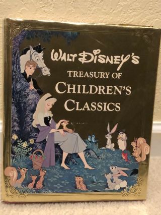 Walt Disney’s Treasury Of Children’s Classics Story Book 1978 Gold Hc Abrams