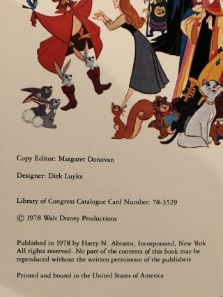 Walt Disney’s Treasury Of Children’s Classics Story Book 1978 Gold HC Abrams 3