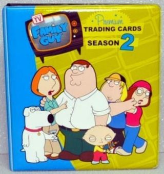 Inkworks Family Guy Season Two Trading Card Padded 3 - Ring Binder Album Looseleaf