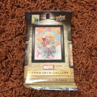 Marvel Upper Deck Gallery Trading Card Pack 2019 Sdcc Comic Con Exclusive