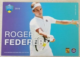 Roger Federer 5x7 2018 Western & Southern Atp Tournament Collector Card
