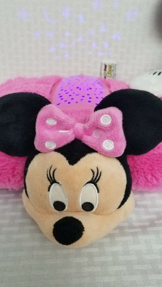 Disney Minnie Mouse Large DreamLites Nite Lite Pillow Pets and 16 