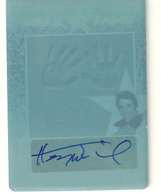 2011 Pop Century Autograph Plate Card Of Henry Winkler 1/1 Cyan
