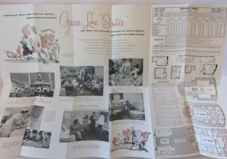 1950 ' s Grace Lines Deck Plans/Brochures 5
