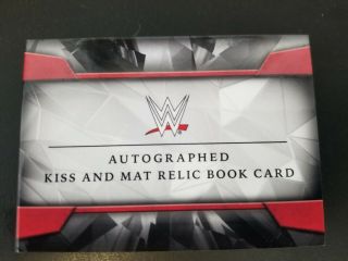 WWE Topps Natalya Autographed Kiss Card & Mat Relic,  1/25 Beth Phoenix Medallion 3