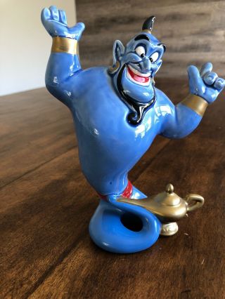 Vintage Disney Japan Aladdin Genie 6.  75” Ceramic Porcelain Figurine