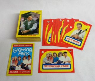 1988 Topps Tv Show Growing Pains Complete Trading Card & Sticker Set Freeship