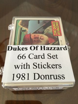 1981 Donruss Dukes Of Hazzard Series 2 Complete Set With Stickers