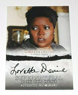 2014 Supernatural Join The Hunt Loretta Devine As Missouri Mosely On Card Auto
