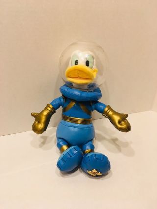 Rare Vintage Disney Donald Duck 9 " Space Man Spaceman Plush W/ Helmet Disneyl