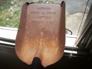 Antique Shovel From The Nashua Coal & Coke Company - Hampshire