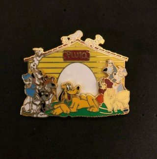 Disney Dogs Official Trading Pin 2005 With Pluto,  Lady,  Tramp,  101 Dalmations