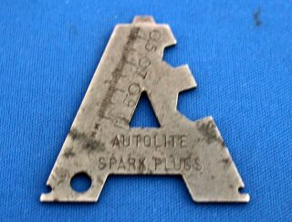 Rare Vintage Autolite Spark Plugs Gap Tool Gauge,  Gas,  Oil,  Racing