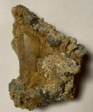 Very Good Specimen Of Barite Embedded In Gypsum From Newmont Gold Quarry Nevada