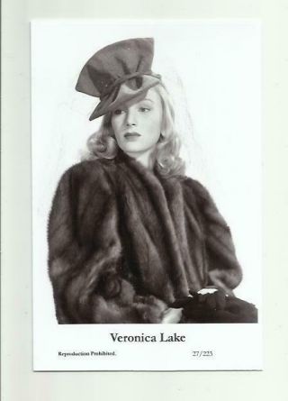 (n472) Veronica Lake Swiftsure (27/223) Photo Postcard Film Star Pin Up