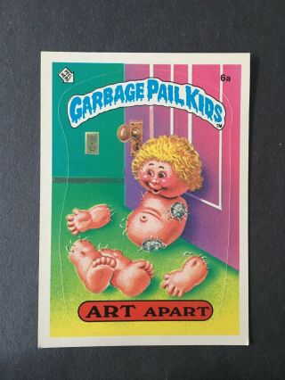 1985 Garbage Pail Kids - Art Apart,  6a,  Usa,  1st Series - Matte