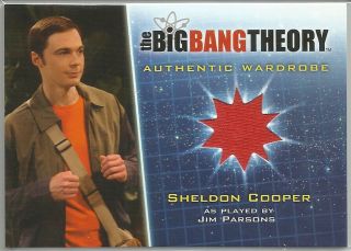 Big Bang Theory Season 5 Wardrobe/costume Card M34 Sheldon/jim Parsons