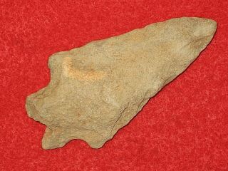 Authentic Native American Artifact Arrowhead 3 - 1/8 " Arkansas Bifurcated Knife F19