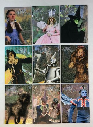 The Wizard Of Oz Series 2 Breygent Complete Character Cards Chase Card Set (9)