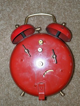 Walt Disney Mickey Mouse Alarm Clock Bradley Pie - Eyed Vintage Germany 6