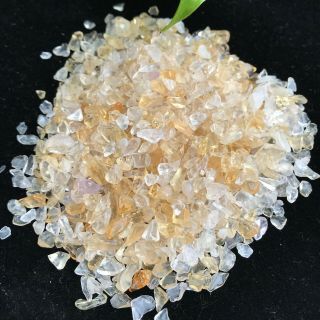 Natural Citrine Quartz Crystal Gravel Tumbled Bulk Stone Reiki Healing 100g 1