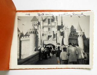 Disneyland Trip Photo Album From 1960s 8 Black & White Photos