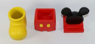 Mickey Mouse Desk Accessories - Card Holder,  Paper Clip Holder,  Pencil Holder