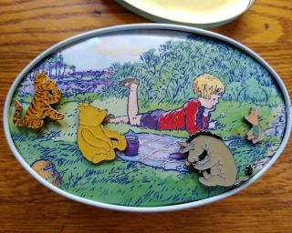 Disney Classic Winnie The Pooh 1997 Edition Pin Set Tin Pooh Bear And Friends