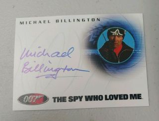 Michael Billington Auto As Sergei Barsov James Bond 007 Quotable Autograph A43