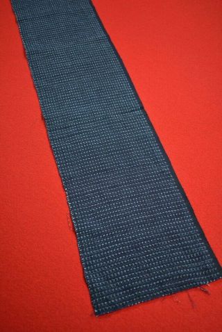 YY04/50 Vintage Japanese Fabric Cotton Antique Boro Patch Indigo Blue KASURI 50 