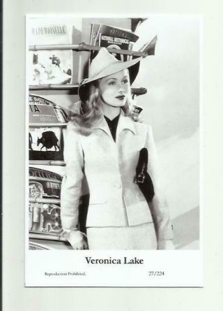 (n472) Veronica Lake Swiftsure (27/224) Photo Postcard Film Star Pin Up