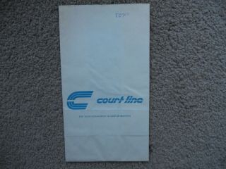 Court Line Airline Sickness Bag