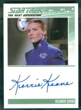 Star Trek Tng Portfolio Prints Ser 2 Kerrie Keane As Alexanna Dev Autograph Card