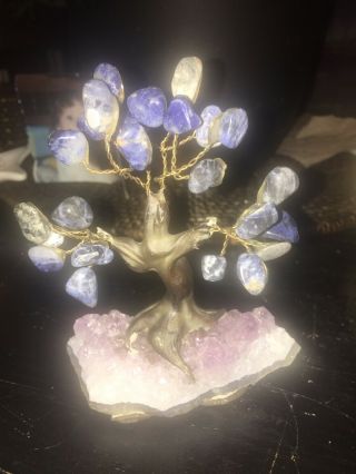 Gem Tree Crystal Quartz Rock With Moldable Branches