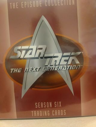 Star Trek Next Generation Season 6 Six Collector Album Binder