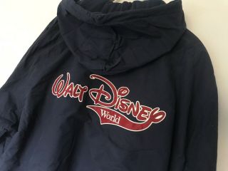Walt Disney World - Xxl Blue Hooded Jacket With Logo On The Back In Red